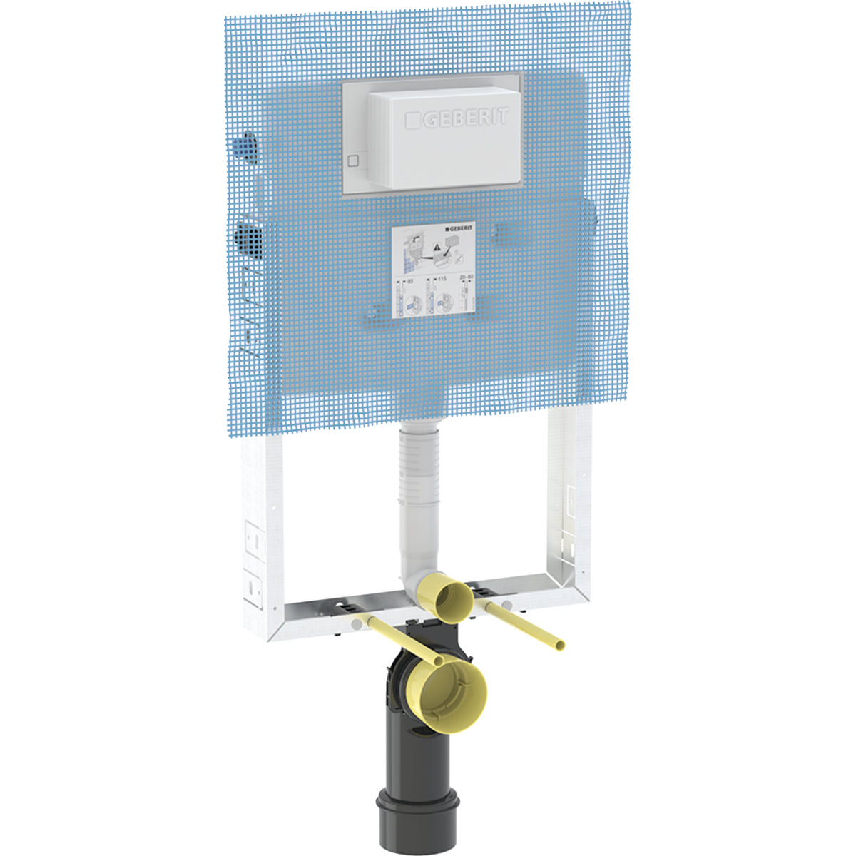 KOMBIFIX CONC.CISTERN 8.5CM THIC H/FRAME - GEBERIT -  (  - ALPHALINE - 0x0 mm - 0inchX0inch )