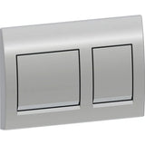 ACTUATOR PLATE ALPHA 25 SQUARE - GEBERIT -  ( BRIGHT CHROME - ALPHA - 525x350 mm - 21inchX14inch )