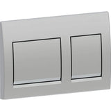 ACTUATOR PLATE ALPHA 25 SQUARE - GEBERIT -  ( MATT CHROME - ALPHA - 525x350 mm - 21inchX14inch )