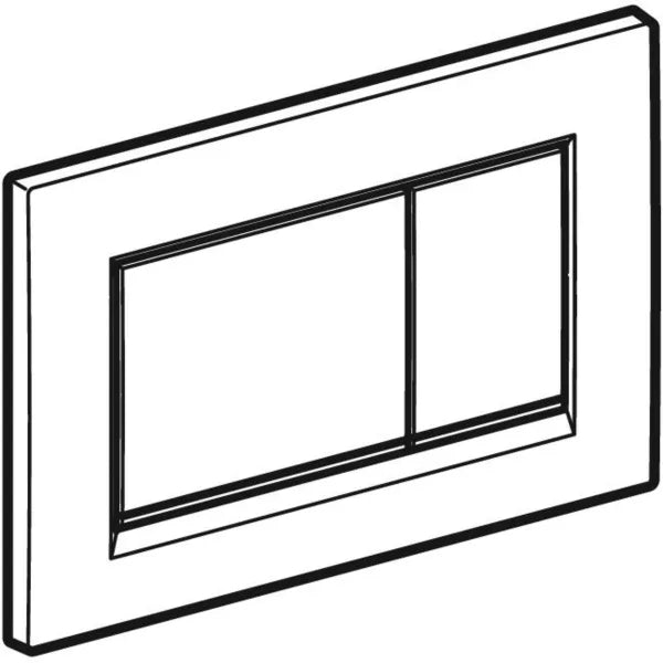 ACTUATOR PLATE SIGMA 20 SQUARE - GEBERIT -  ( BLACK - SIGMA - 600x400 mm - 24inchX16inch )
