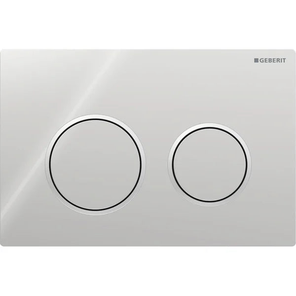 ACTUATOR PLATE OMEGA 20 ROUND - GEBERIT -  ( BRIGHT CHROME - OMEGA - 525x350 mm - 21inchX14inch )