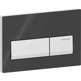 ACTUATOR PLATE ALPHA 50 SQUARE - GEBERIT -  ( JET BLACK - ALPHA - 525x350 mm - 21inchX14inch )