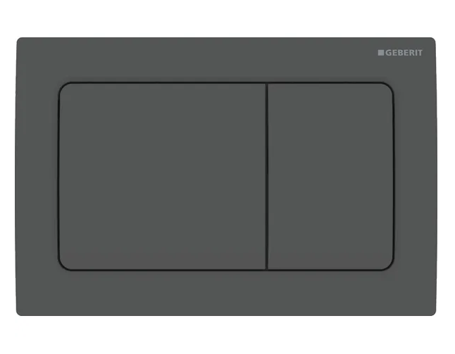 ACTUATOR PLATE ALPHA 01 SQUARE - GEBERIT -  ( BLACK CHROME - ALPHA - 525x350 mm - 21inchX14inch )