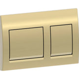 ACTUATOR PLATE ALPHA 25 SQUARE - GEBERIT -  ( BRUSH GOLD - ALPHA - 525x350 mm - 21inchX14inch )