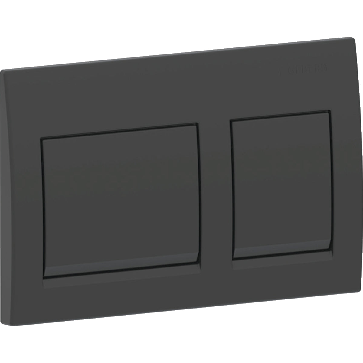 ACTUATOR PLATE ALPHA 25 SQUARE - GEBERIT -  ( BLACK MATT - ALPHA - 0x0 mm - 0inchX0inch )