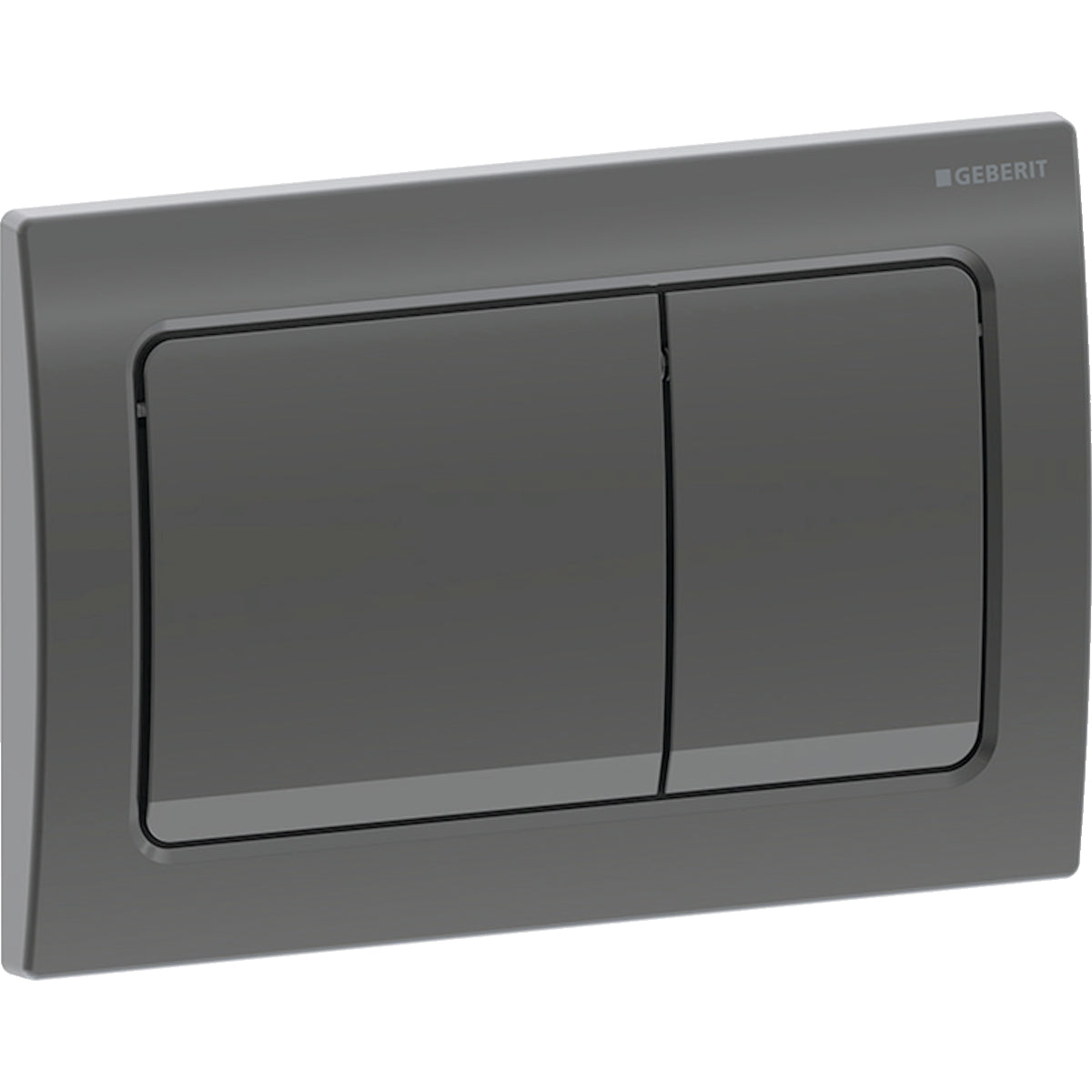 ACTUATOR PLATE ALPHA 01 SQUARE - GEBERIT -  ( BLACK CHROME - ALPHA - 525x350 mm - 21inchX14inch )