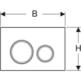 ACTUATOR PLATE SIGMA 21 - GEBERIT -  (  - SIGMA - 0x0 mm - 0inchX0inch )