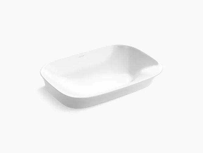 KOHLER VIVE GEO VESSEL W/O DECK - KOHLER PREMIUM -  ( WHITE - PREMIUM - 550x400 mm - 16inchX0inch )