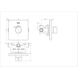 CONCEAL THERMOSTATIC MIXER WITH TRIM - AMERICAN STANDARD -  ( WARM SUNSET - EASYSET - 0x15 mm - 0inchX0.6inch )