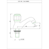 PILLAR COCK SUPER DELUXE W/AERATOR - ESSCO FAUCET -  ( CHROME - DELUXE - 0x0 mm - 0inchx0inch )