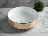 CERAMIC TABLE TOP WASH BASIN - BETTER LIVING -  (  - DOT - 375x375 mm - 15inchX15inch )