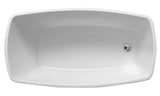 FREE STANDING BATH TUB ( HT-650MM) - OYSTER -  ( WHITE - DAZU-6034 - 1600x850 mm - 64inchX34inch )