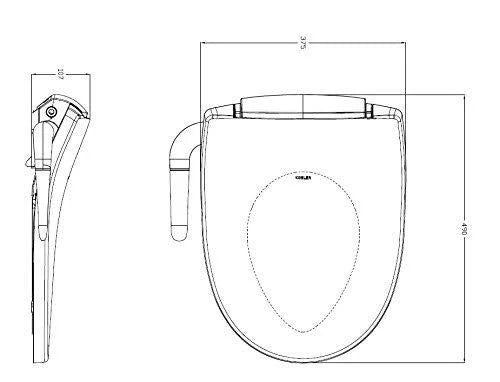 PURECLEAN BIDET S/C FOR 6321IN-SS-0 - KOHLER PREMIUM -  ( WHITE - PREMIUM - 0x0 mm - 0inchx0inch )