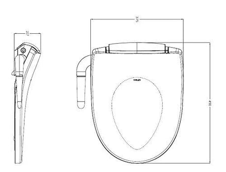 PURECLEAN BIDET S/C FOR 6321IN-SS-0 - KOHLER PREMIUM -  ( WHITE - PREMIUM - 0x0 mm - 0inchx0inch )