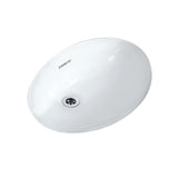 WASH BASIN UNDER COUNTER OVAL - ESSCO SWARE -  ( WHITE -  - 510x405 mm - 20.4inchX16.2inch )