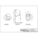 URINAL W/FIXING AACCESSSORIES - ESSCO SWARE -  ( WHITE - ELEMENTS - 330x315 mm - 13.2inchX12.6inch )