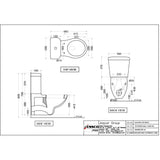 EXTENDED WALL HUNG WC W PP SOFT/C S/CV - ESSCO SWARE -  ( WHITE -  - 665x390 mm - 26.6inchX15.6inch )