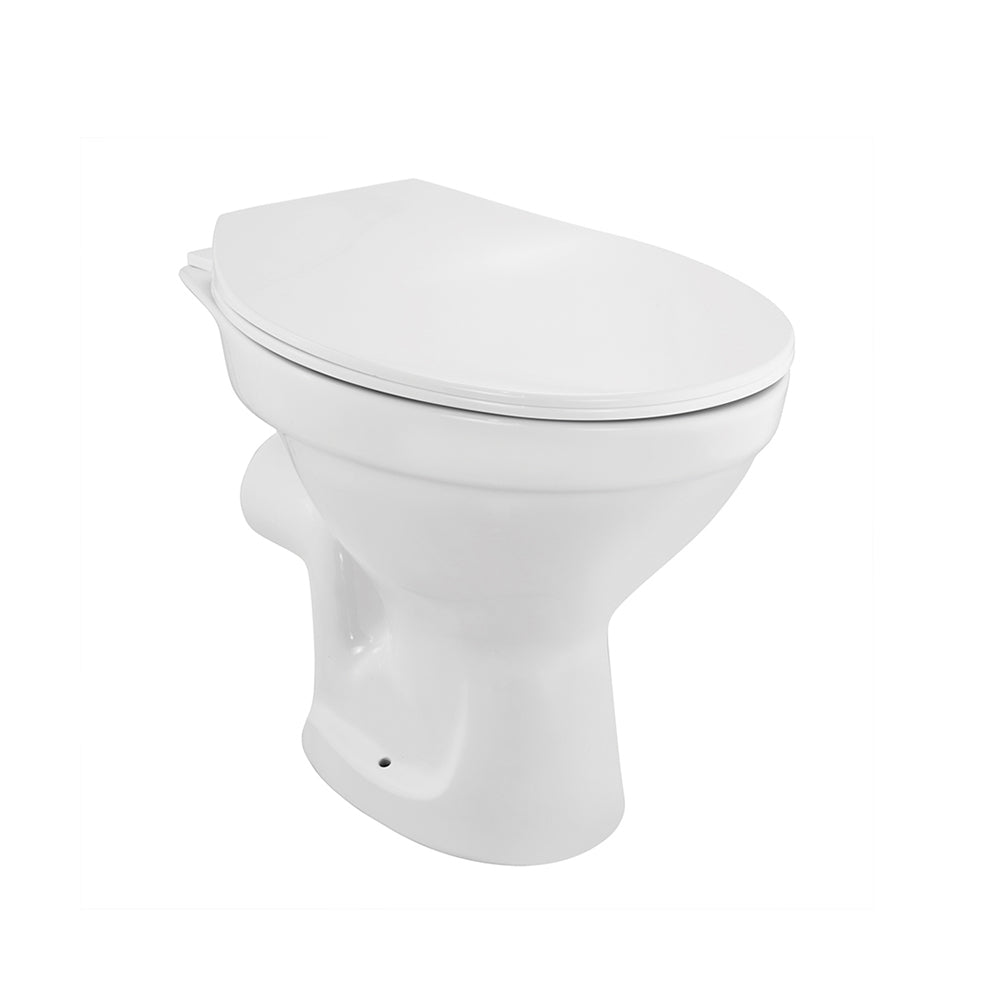 E.W.C  P-TRAP  W/SOFT CLOSING S/COVER - ESSCO SWARE -  ( WHITE -  - 0x0 mm - 0inchX0inch )