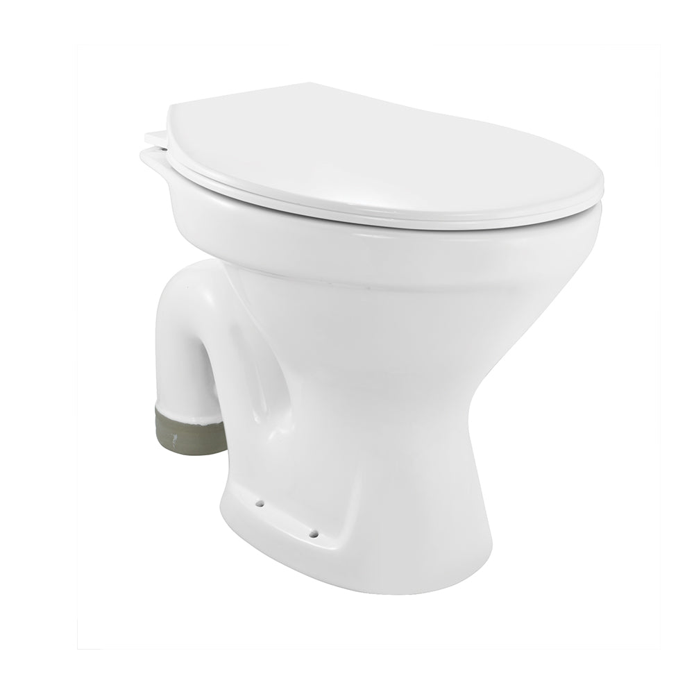 E.W.C  S-TRAP  W/NRML CLOSING SEAT COVER - ESSCO SWARE -  ( WHITE -  - 0x0 mm - 0inchx0inch )