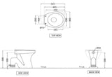 E.W.C  S-TRAP  W/NRML CLOSING SEAT COVER - ESSCO SWARE -  ( WHITE -  - 0x0 mm - 0inchx0inch )