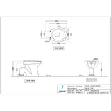 E.W.C  P-TRAP  W/NORMAL CLOSING S/COVER - ESSCO SWARE -  ( WHITE -  - 0x0 mm - 0inchX0inch )