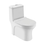 SINGLE PIECE WC S TRAP 220MM WITH PP SOFT CLOSE SLIM SEAT COVER - ESSCO SWARE -  ( WHITE -  - 0x0 mm - 0inchX0inch )