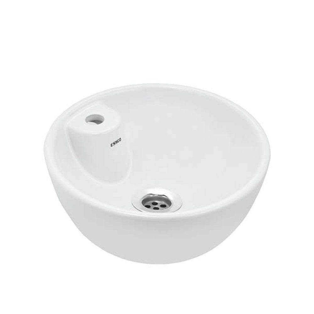 WASH BASIN TABLE TOP - ESSCO SWARE -  ( WHITE -  - 355x350 mm - 14inchX14inch )