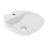 TABLE TOP WASH BASIN - ESSCO SWARE -  ( WHITE - ELEMENTS - 385x380x135 mm - 15.4inchx15.2inchx5.4inch )