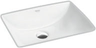 WASH BASIN U/COUNTER - GLOCERA SWARE -  ( STAR WHITE - EDGE - 540x390 mm - 21.5inchX15.5inch )