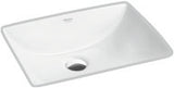 WASH BASIN U/COUNTER - GLOCERA SWARE -  ( STAR WHITE - EDGE - 540x390 mm - 21.5inchX15.5inch )