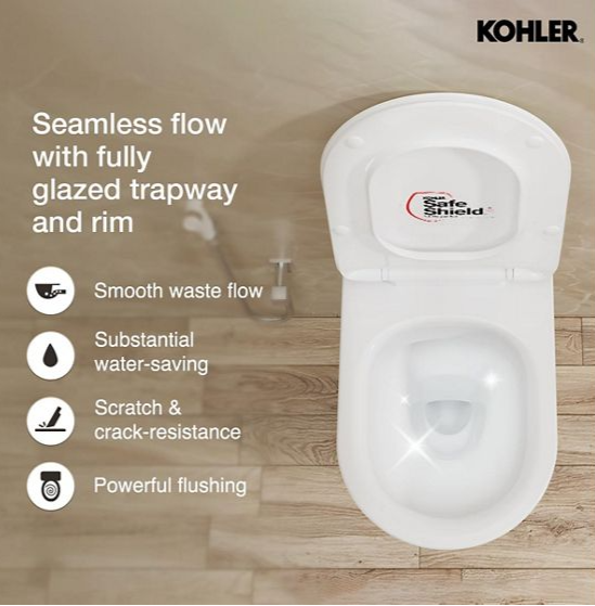 EWC W/H W/O SEAT COVER FOR 26998IN-0 ( BOLT DISTANCE 7INCH) - KOHLER PREMIUM -  (  - PREMIUM - 0x0 mm - 0inchx0inch )