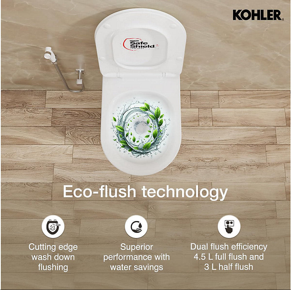 EWC W/H W/O SEAT COVER FOR 26998IN-0 ( BOLT DISTANCE 7INCH) - KOHLER PREMIUM -  (  - PREMIUM - 0x0 mm - 0inchx0inch )