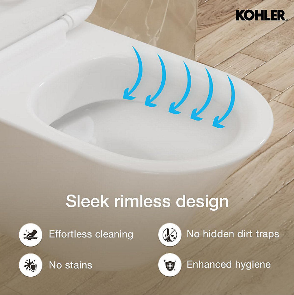 EWC W/H W/O SEAT COVER FOR 26998IN-0 ( BOLT DISTANCE 7INCH) - KOHLER PREMIUM -  (  - PREMIUM - 0x0 mm - 0inchx0inch )