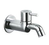 BIB COCK W/FLANGE - HINDWARE FAUCETS -  ( POLISHED CHROME - FLORA - 0x15 mm - 0inchX0.5inch )