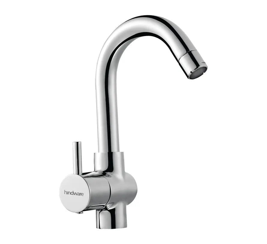 SL SINK MIXER FLEXIBLE SPOUT-TABLE MOUNT (GREY) - HINDWARE FAUCETS -  ( POLISHED CHROME - KITCHEN MIXER-GLAMOUR - 0x15 mm - 0inchX0.6inch )