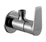 (PRUN) ANGULAR STOP COCK WITH WALL FLANGE - HINDWARE FAUCETS -  ( POLISHED CHROME - ELEMENT-URBAN - 0x15 mm - 0inchX0.5inch )