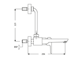 S/L BATH & OH SHOWER MIXER (EXP) - HINDWARE FAUCETS -  ( POLISHED CHROME - FLUID-URBAN - 0x15 mm - 0inchX0.5inch )