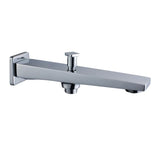 BATH TUB SPOUT WITH TIP-TON - HINDWARE FAUCETS -  ( POLISHED CHROME - EDGE-GEOMETRIC - 0x15 mm - 0inchX0.5inch )