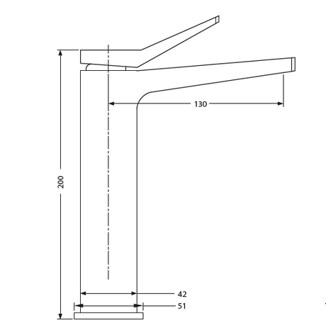 SINGLE LEVER BASIN MIXER TALL - HINDWARE FAUCETS -  ( POLISHED CHROME - EDGE-GEOMETRIC - 0x15 mm - 0inchX0.5inch )