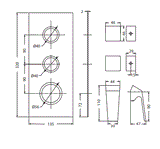 UPPER PARTS SL 4 WAY DIVERTER - HINDWARE FAUCETS -  ( POLISHED CHROME - MEDI SERIES - 0x15 mm - 0inchX0.5inch )