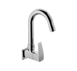 (PRUN)SINK COCK SWIVEL SPOUT-WALL MOUNT - HINDWARE FAUCETS -  ( POLISHED CHROME - AVIOR-GEOMETRIC - 0x15 mm - 0inchX0.5inch )