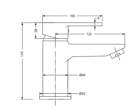 SINGLE LEVER BASIN MIXER - HINDWARE FAUCETS -  ( POLISHED CHROME - ASPIRO - 0x0 mm - 0inchX0inch )