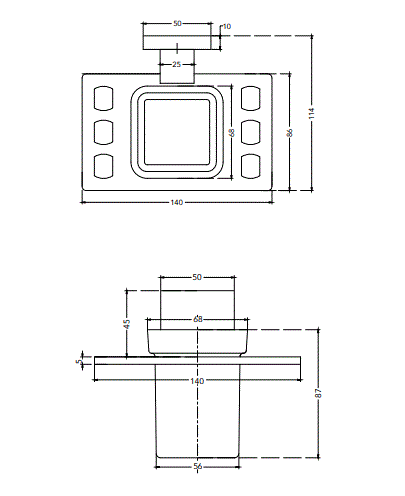 TUMBLER HOLDER - HINDWARE FAUCETS -  ( POLISHED CHROME - GEOMETRIC ACCESSORIES - 0x0 mm - 0inchx0inch )