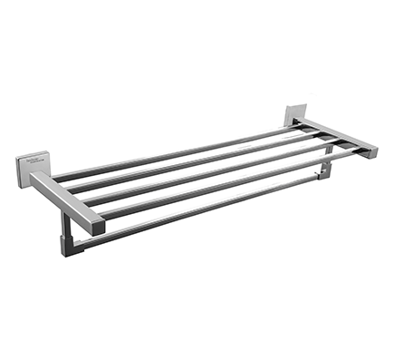 TOWEL SHELF - HINDWARE FAUCETS -  ( POLISHED CHROME - GEOMETRIC ACCESSORIES - 0x600 mm - 0inchX24inch )
