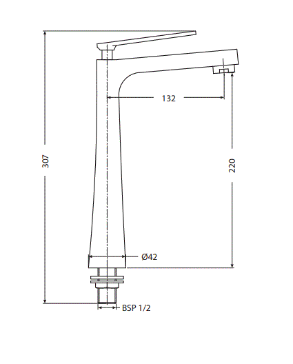 PILLAR COCK TALL - HINDWARE FAUCETS -  ( POLISHED CHROME - AGNESE - 0x15 mm - 0inchX0.5inch )