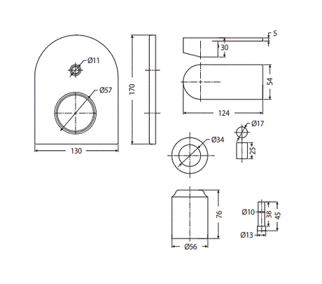 UPPER PARTS HIGH FLOW DIVERTER- F850091DCP - HINDWARE FAUCETS -  ( CHROME -  - 0x0 mm - 0inchx0inch )