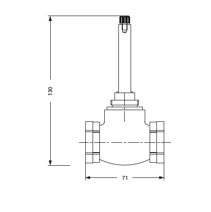 CONC.BODY ONLY FOR CON.STOP COCK - HINDWARE FAUCETS -  ( POLISHED CHROME - ADDONS - 0x15 mm - 0inchX0.5inch )