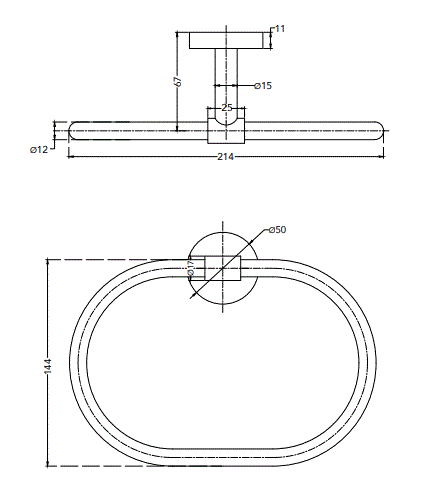 TOWEL RING - HINDWARE FAUCETS -  ( BLACK - ACCESSORIES-HUES - 0x0 mm - 0inchx0inch )