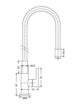 SINK COCK FLEXIBLE SPOUT-TABLE MOUNT (RED) - HINDWARE FAUCETS -  ( POLISHED CHROME - KITCHEN TAP-GLAMOUR - 0x15 mm - 0inchX0.5inch )