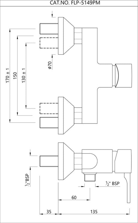 SINGLE LEVER EXPOSED SHOWER MIXER - JAQUAR FAUCETS -  ( BLACK MATT - FLORENTINE PRIME - 0x15 mm - 0inchX0.5inch )